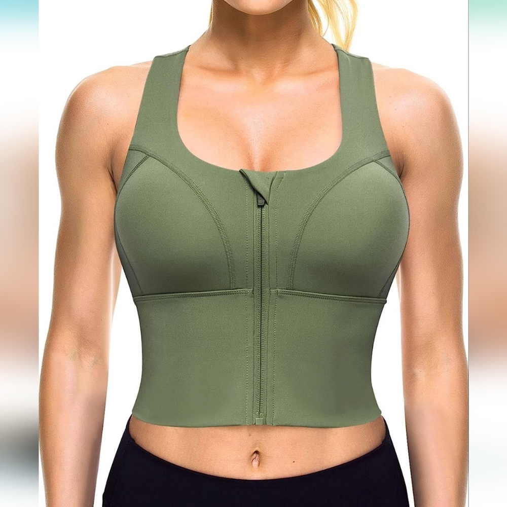 CYDREAM Zip-Up Sport Bra